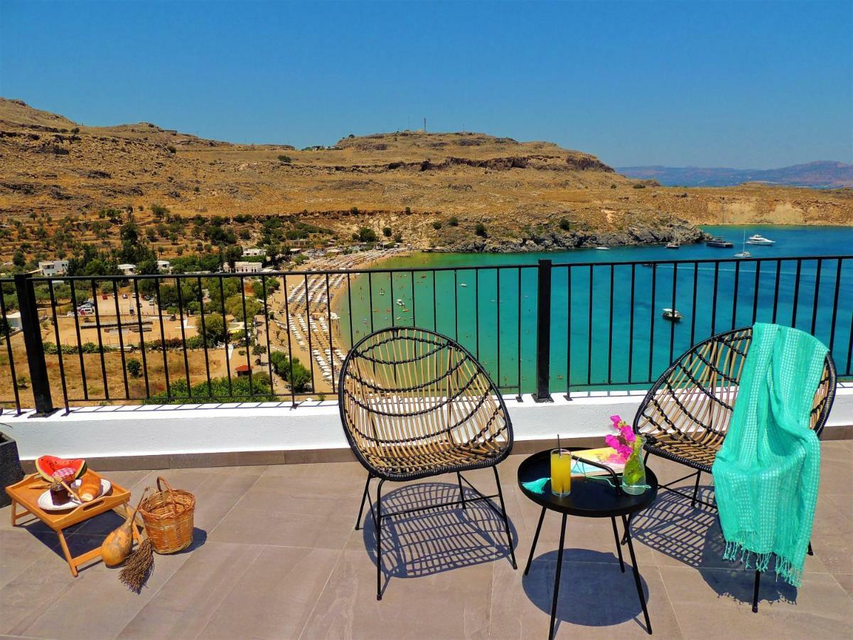 Lindos Aktaia Villa Exterior foto